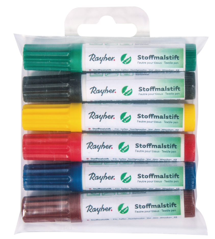 Potloden voor textiel, dik x6